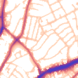 Daytime road noise heatmap for E11 2HE