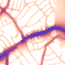 Daytime road noise heatmap for E11 2HN