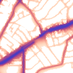 Daytime road noise heatmap for E11 2PU