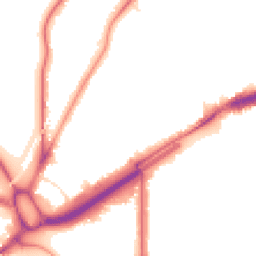 Night-time road noise heatmap for E11 2RF