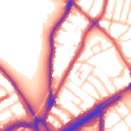 Daytime road noise heatmap for E11 2SG