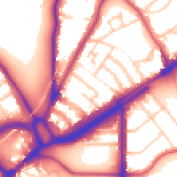 Daytime road noise heatmap for E11 2TA
