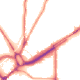 Night-time road noise heatmap for E11 2TA
