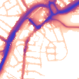 Daytime road noise heatmap for E11 3AF