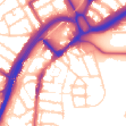 Daytime road noise heatmap for E11 3AN