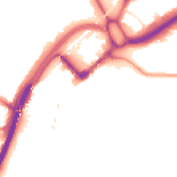 Night-time road noise heatmap for E11 3AN