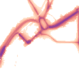 Night-time road noise heatmap for E11 3AP