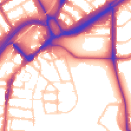 Daytime road noise heatmap for E11 3AY