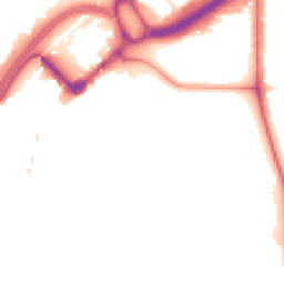 Night-time road noise heatmap for E11 3BL