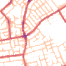 Daytime road noise heatmap for E11 3HY