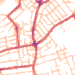 Daytime road noise heatmap for E11 3JE
