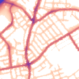 Daytime road noise heatmap for E11 3JH