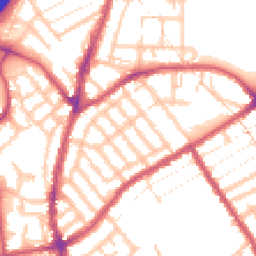 Daytime road noise heatmap for E11 3LD