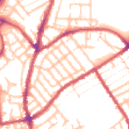 Daytime road noise heatmap for E11 3LL