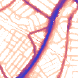Daytime road noise heatmap for E11 4AB