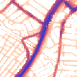 Daytime road noise heatmap for E11 4AD