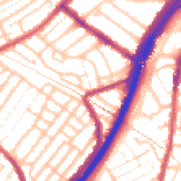 Daytime road noise heatmap for E11 4AP