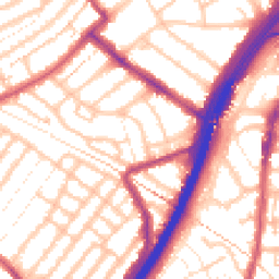 Daytime road noise heatmap for E11 4AR