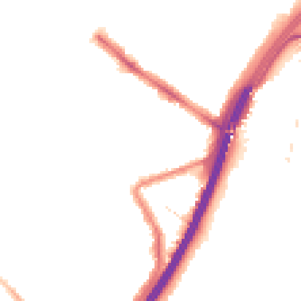 Night-time road noise heatmap for E11 4AR