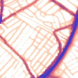 Daytime road noise heatmap for E11 4BJ