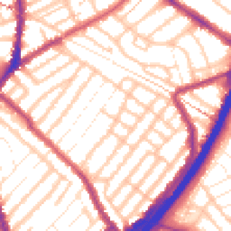 Daytime road noise heatmap for E11 4BL