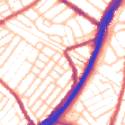 Daytime road noise heatmap for E11 4BZ
