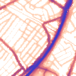 Daytime road noise heatmap for E11 4DG