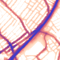Daytime road noise heatmap for E11 4DN