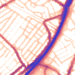 Daytime road noise heatmap for E11 4DQ