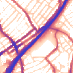 Daytime road noise heatmap for E11 4EE