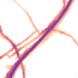 Night-time road noise heatmap for E11 4EE