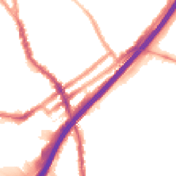 Night-time road noise heatmap for E11 4EG