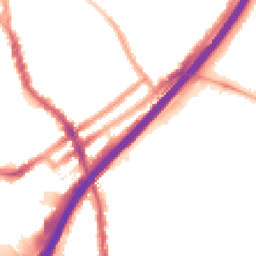 Night-time road noise heatmap for E11 4EQ