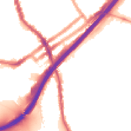 Night-time road noise heatmap for E11 4ER