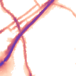 Night-time road noise heatmap for E11 4ET