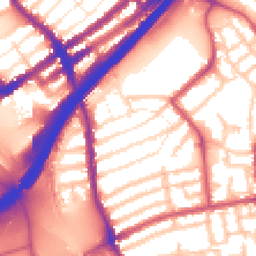 Daytime road noise heatmap for E11 4EX