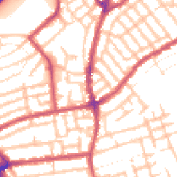 Daytime road noise heatmap for E11 4HH