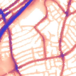 Daytime road noise heatmap for E11 4JE