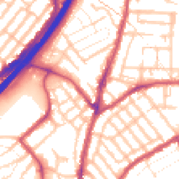 Daytime road noise heatmap for E11 4LJ