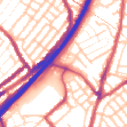 Daytime road noise heatmap for E11 4QE