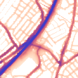 Daytime road noise heatmap for E11 4QF