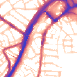 Daytime road noise heatmap for E11 4QP