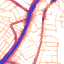 Daytime road noise heatmap for E11 4QX