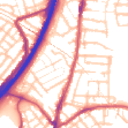 Daytime road noise heatmap for E11 4RF
