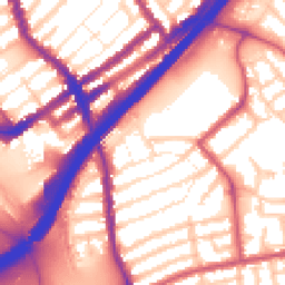 Daytime road noise heatmap for E11 4SW