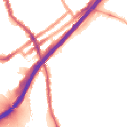 Night-time road noise heatmap for E11 4SW