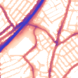 Daytime road noise heatmap for E11 4YB