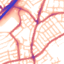 Daytime road noise heatmap for E11 4YG