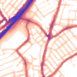 Daytime road noise heatmap for E11 4YH