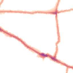 Night-time road noise heatmap for E13 0AF